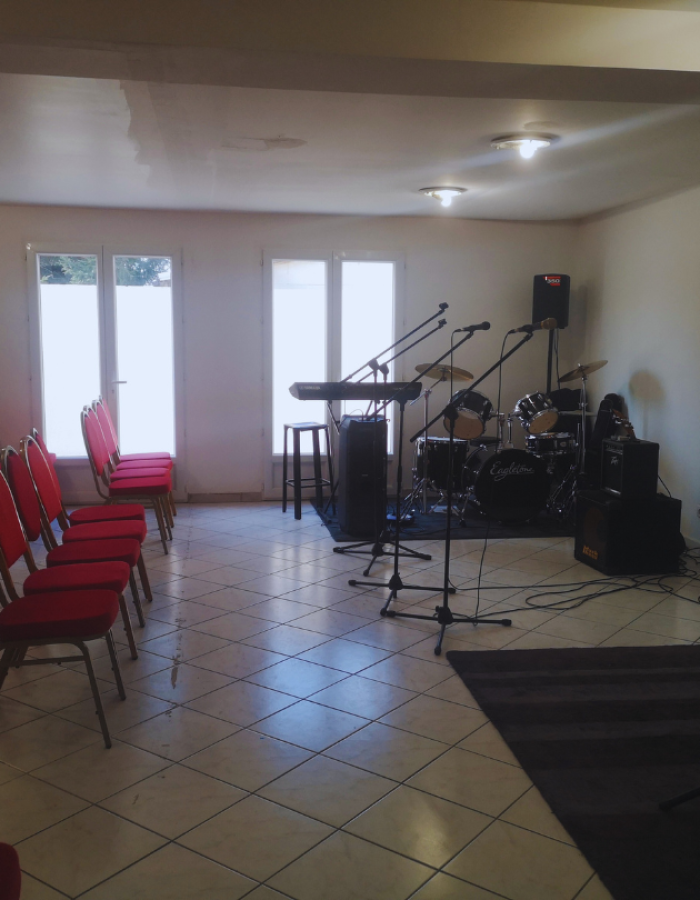Salle d&rsquo;église de 80-100 places à Massy